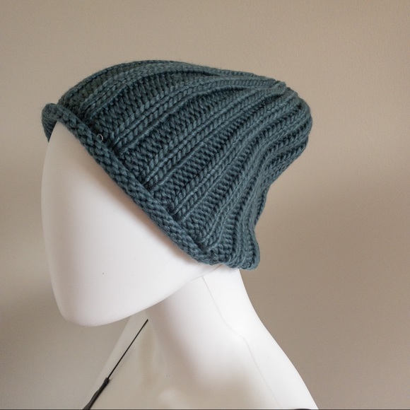 Free People Rory Ribbed Beanie in Petrol - Picture 2 of 4